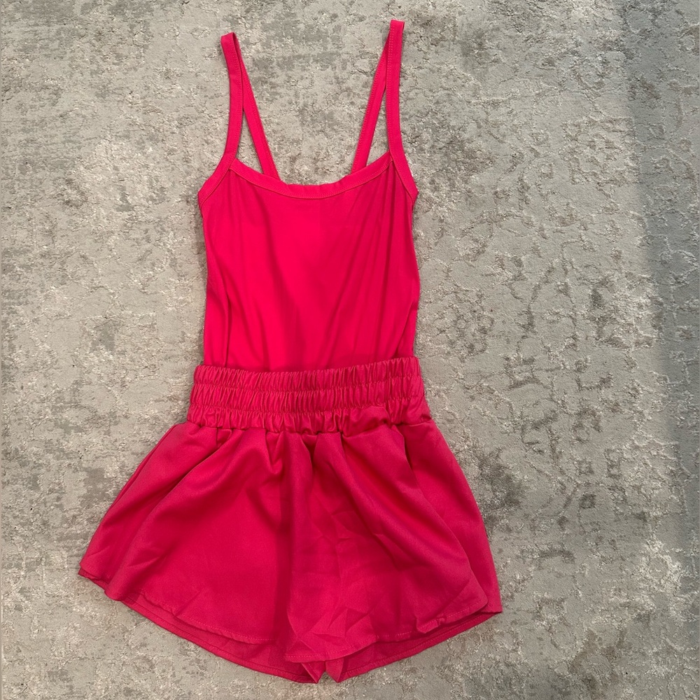 Pink Athletic Romper